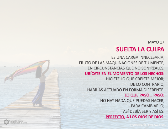 Suelta la culpa